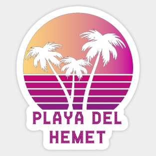 Playa Del Hemet CA Funny Hemet California Design Sticker